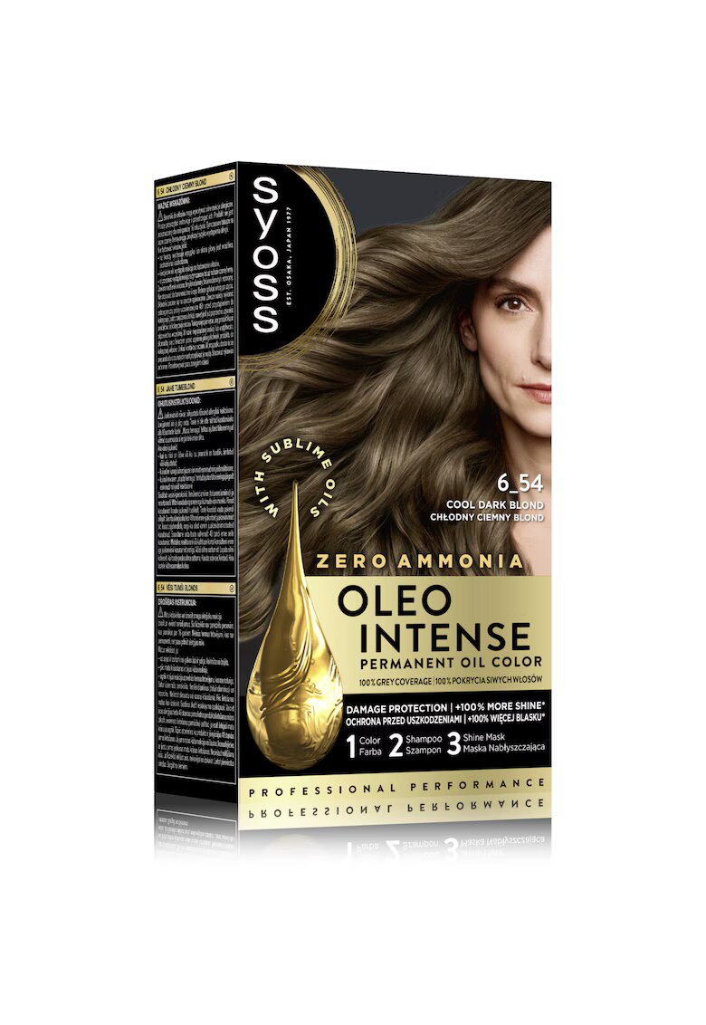 Syoss Vopsea de par permanenta fara amoniac Color Oleo Intense 115 ml - 6-54