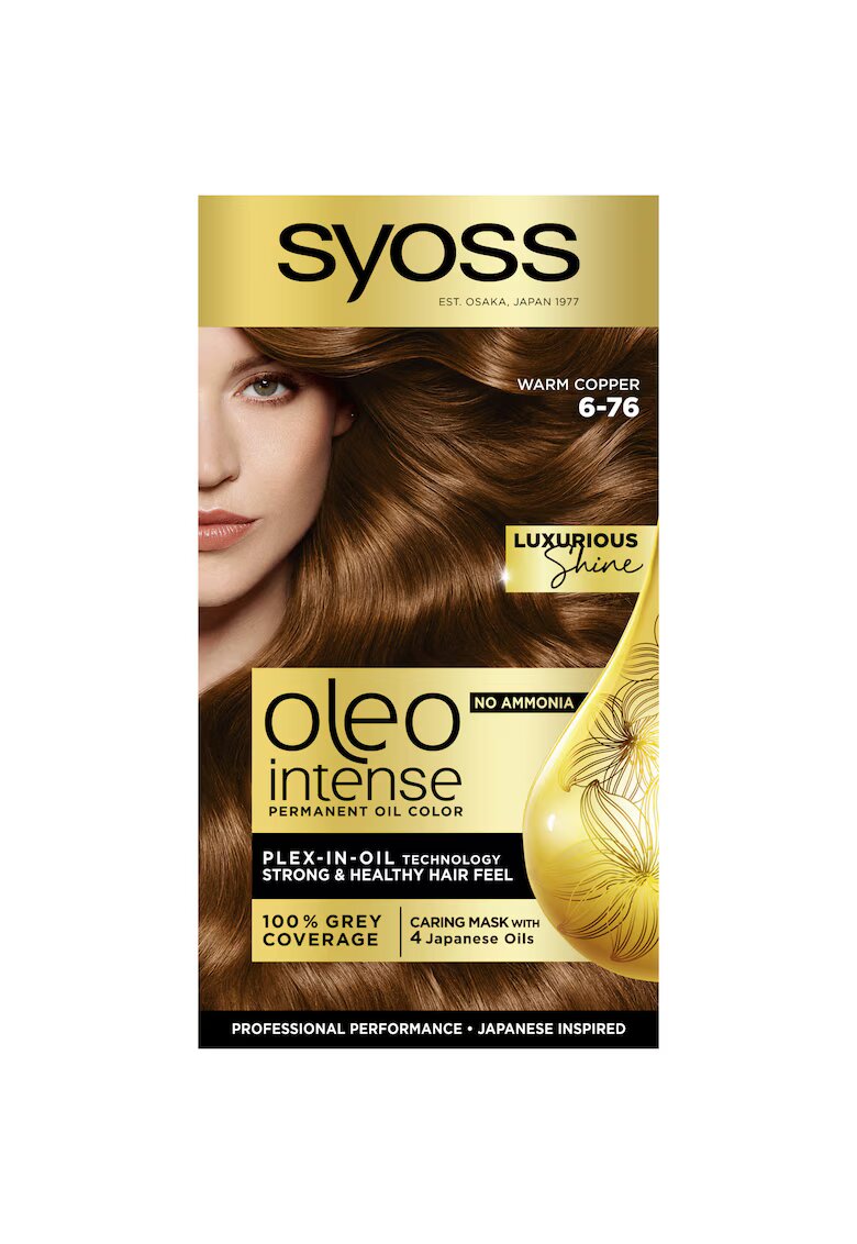Syoss Vopsea de par permanenta fara amoniac Color Oleo Intense 115 ml - 6-76