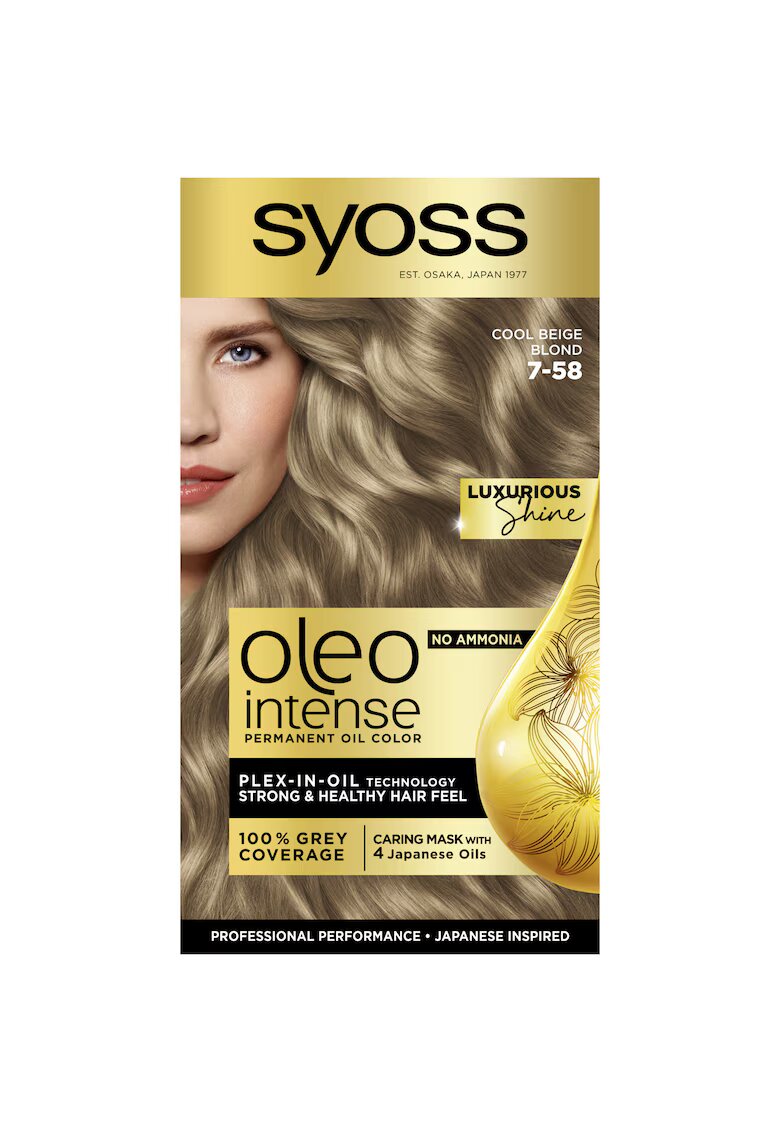 Syoss Vopsea de par permanenta fara amoniac Color Oleo Intense 115 ml - 7-58