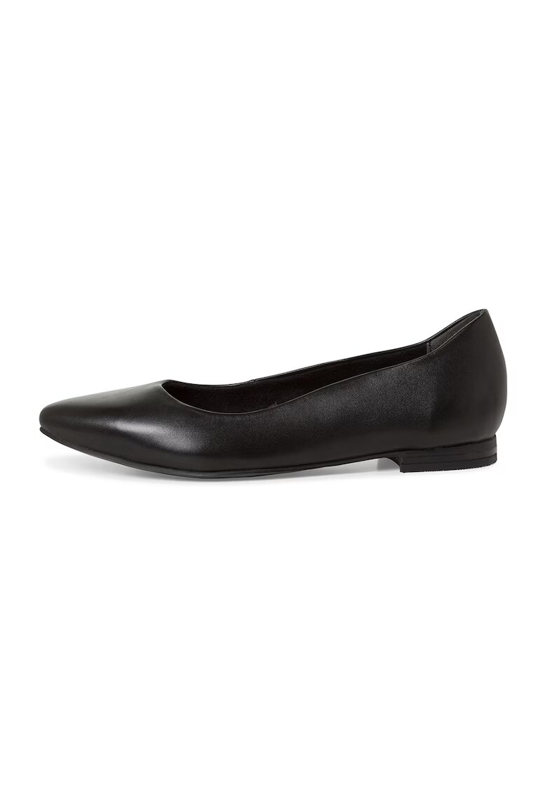 Tamaris Balerini de piele - Negru
