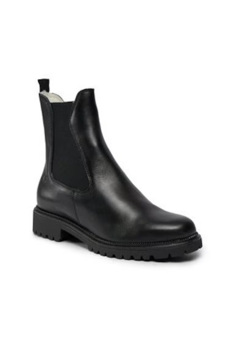 Tamaris Botine dama 303142582 - Piele naturala - Negru -