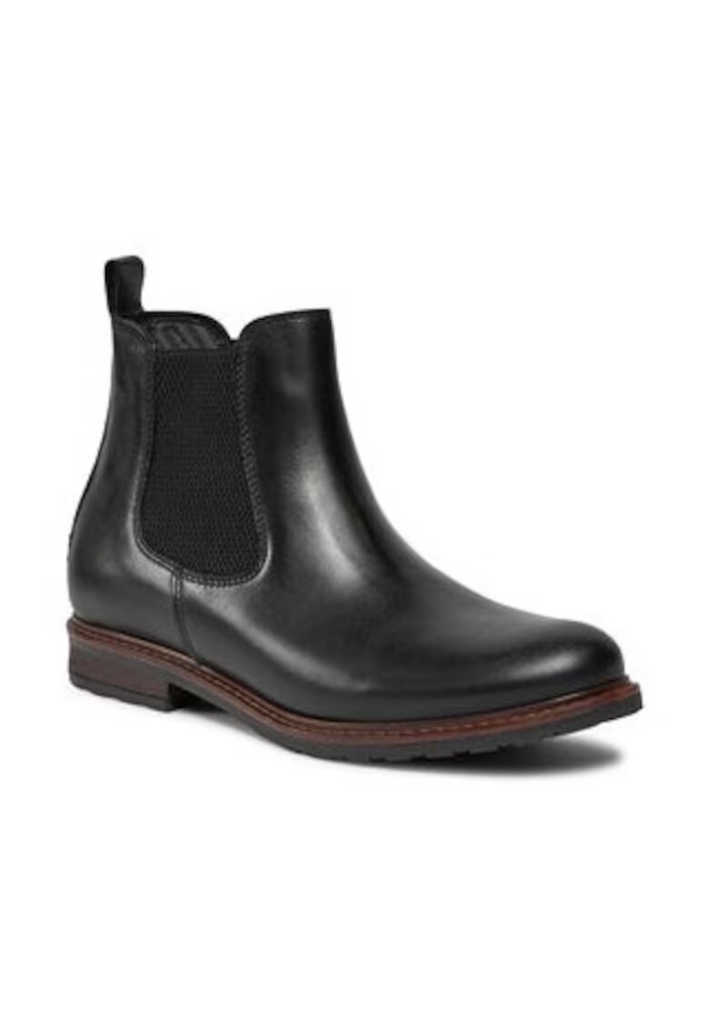 Tamaris Botine dama 303142605 - Piele naturala - Negru -