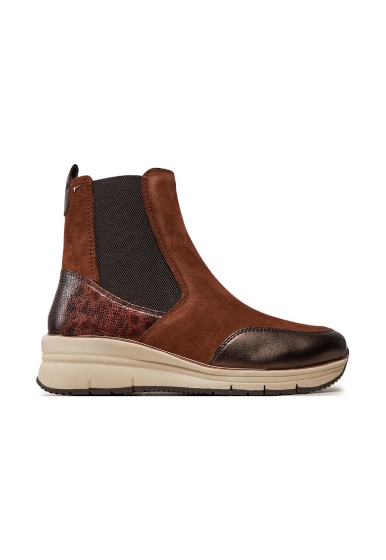 Tamaris Botine dama - 304121 - Piele ecologica - Maro -