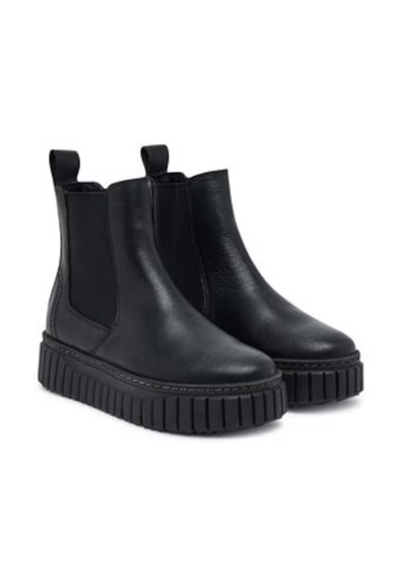 Tamaris Botine dama 305246783 - Piele naturala - Negru