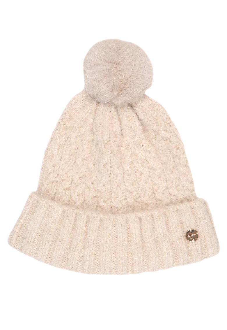 Tamaris Caciula dama Bitz Knit Beanie - Acril - Elastan - Poliester - Bej
