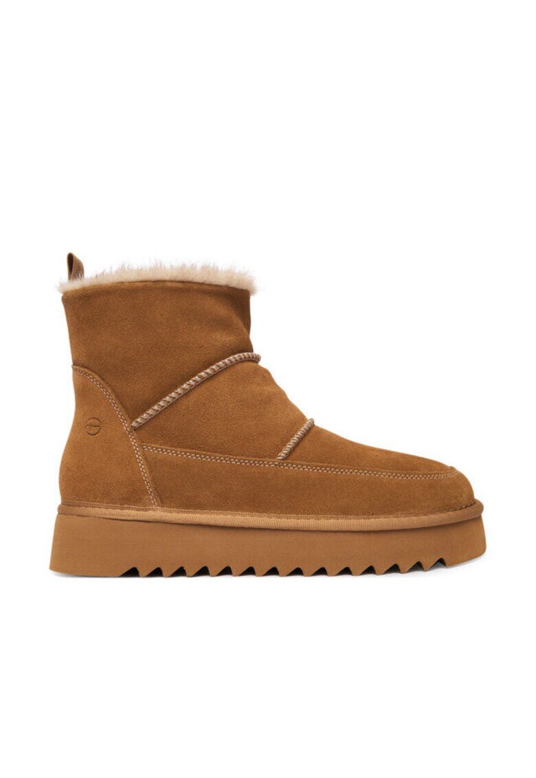 Tamaris Cizme de zapada camel - textil -