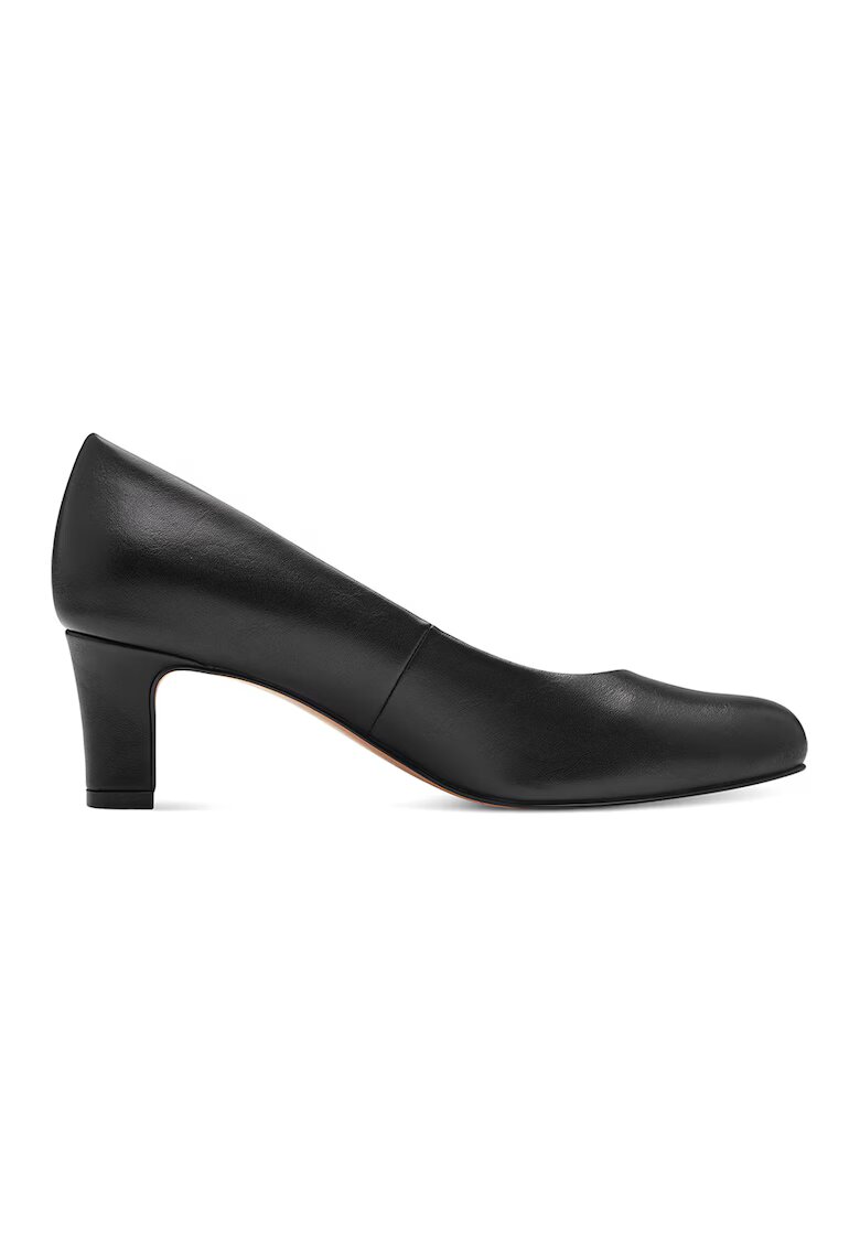 Tamaris Comfort Pantofi de piele ecologica cu toc masiv - Negru