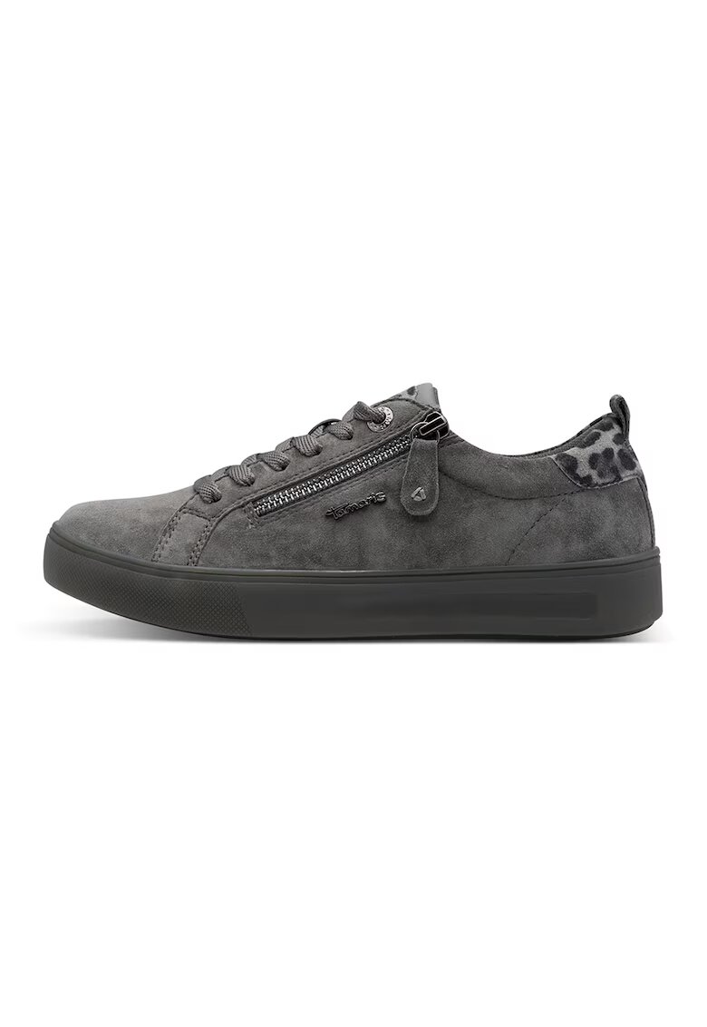 Tamaris Comfort Pantofi sport low-cut de piele ecologica - Gri
