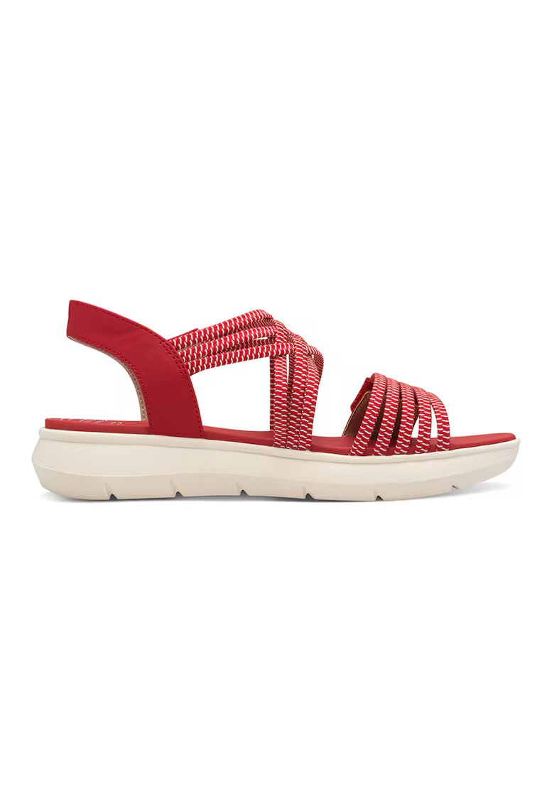 Tamaris Comfort Sandale uni cu benzi velcro - Rosu