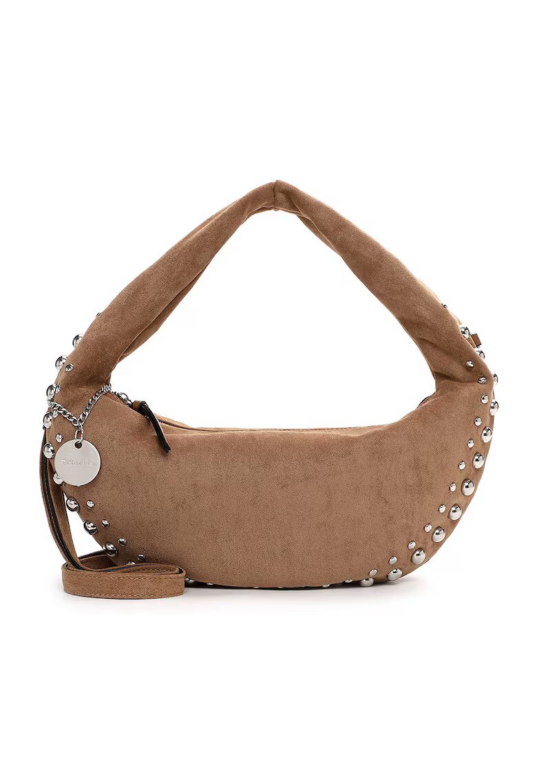 Tamaris Geanta crossbody cu aplicatii cu nituri - Maro taupe