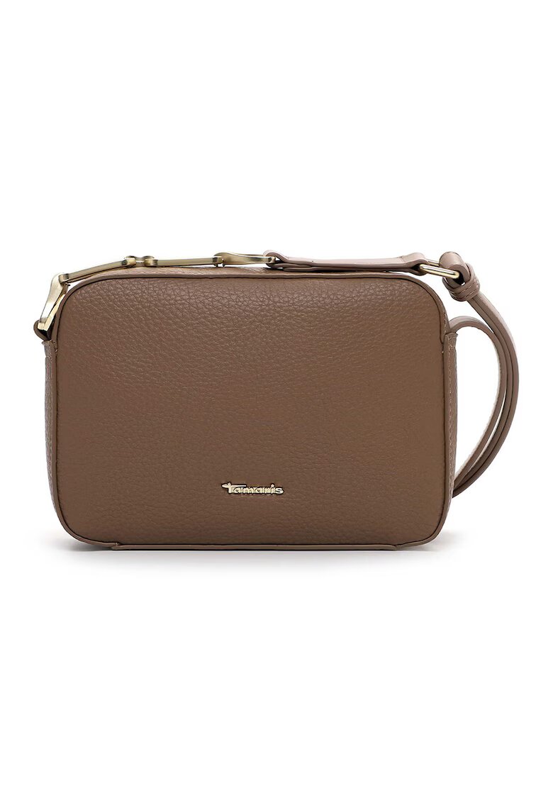 Tamaris Geanta crossbody piele ecologica cu logo - 46794 - Maro inchis - 14 -5x21x6