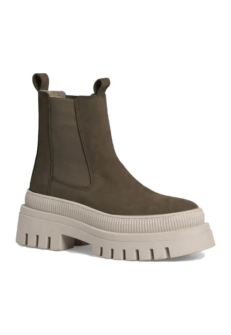 Tamaris Ghete cu platforma dama - casual - piele naturala - bej