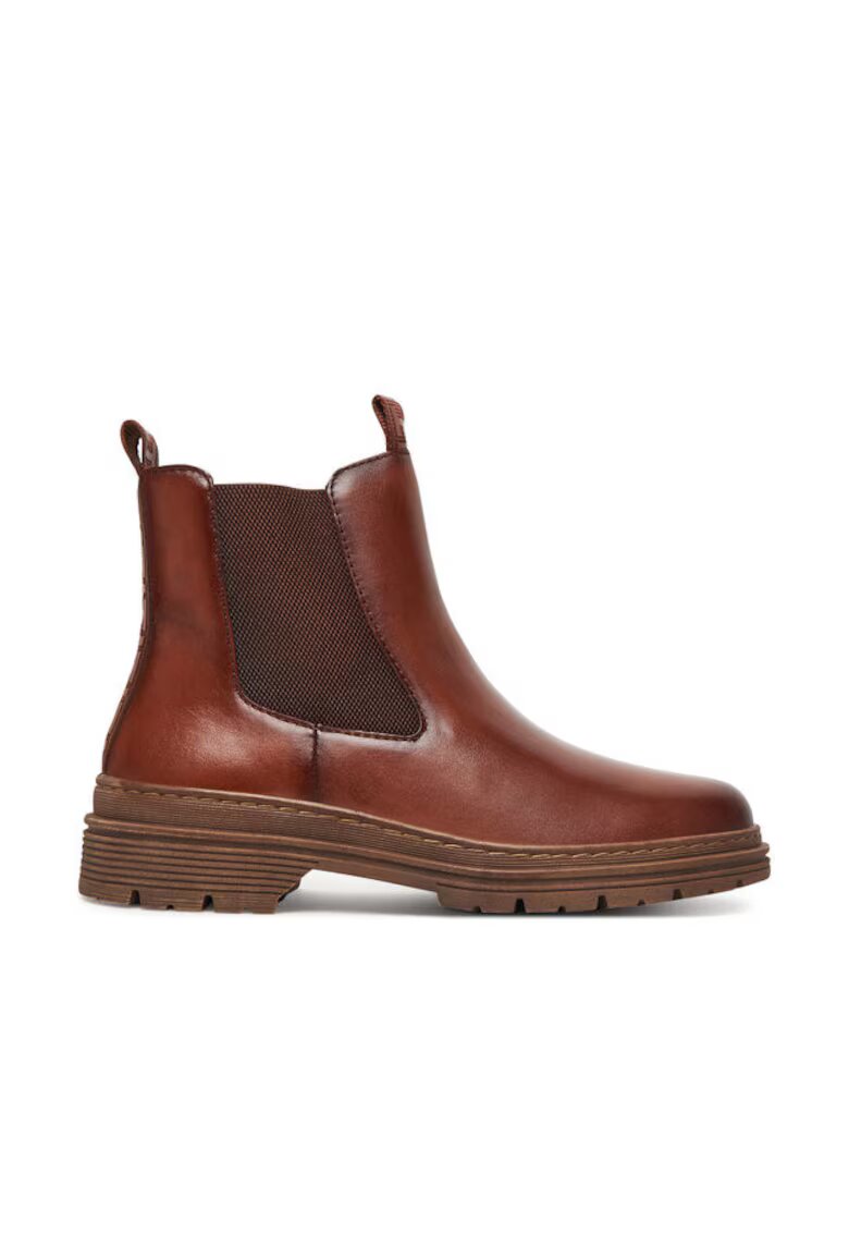 Tamaris Ghete dama pana la glezna - 305412140 - piele naturala - maro