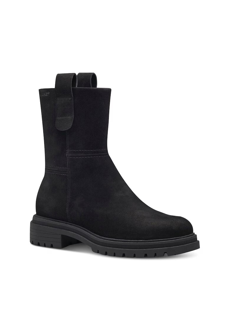 Tamaris Ghete dama - Piele/Textil -Negru
