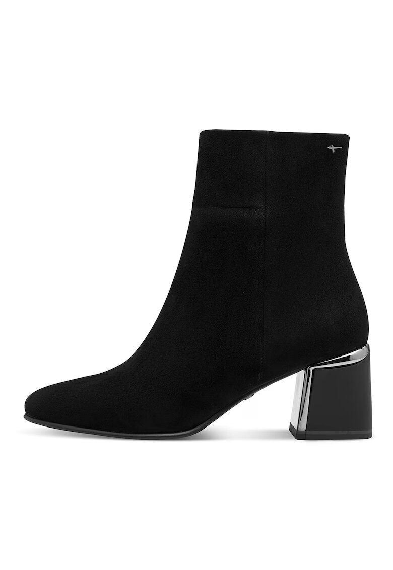 Tamaris Ghete de piele intoarsa cu toc - Negru