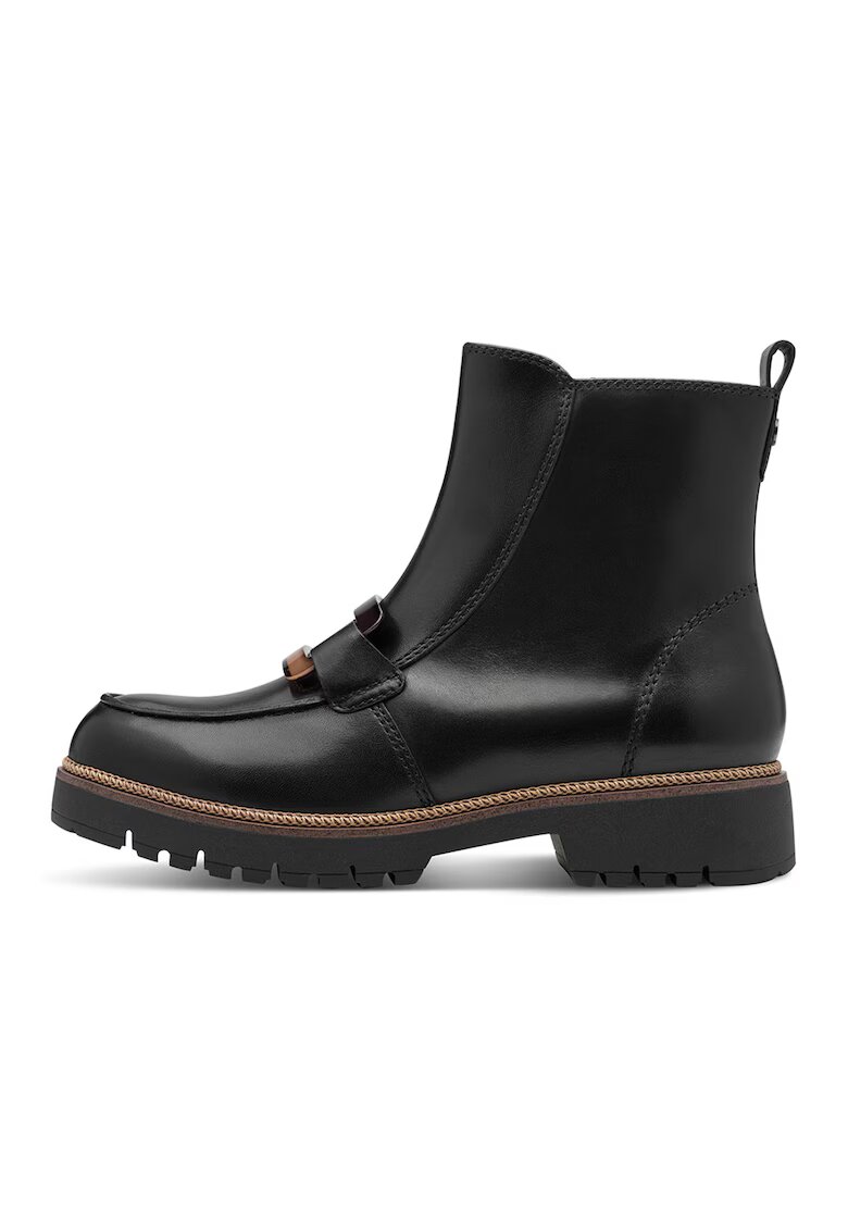 Tamaris Ghete de piele intoarsa - Negru