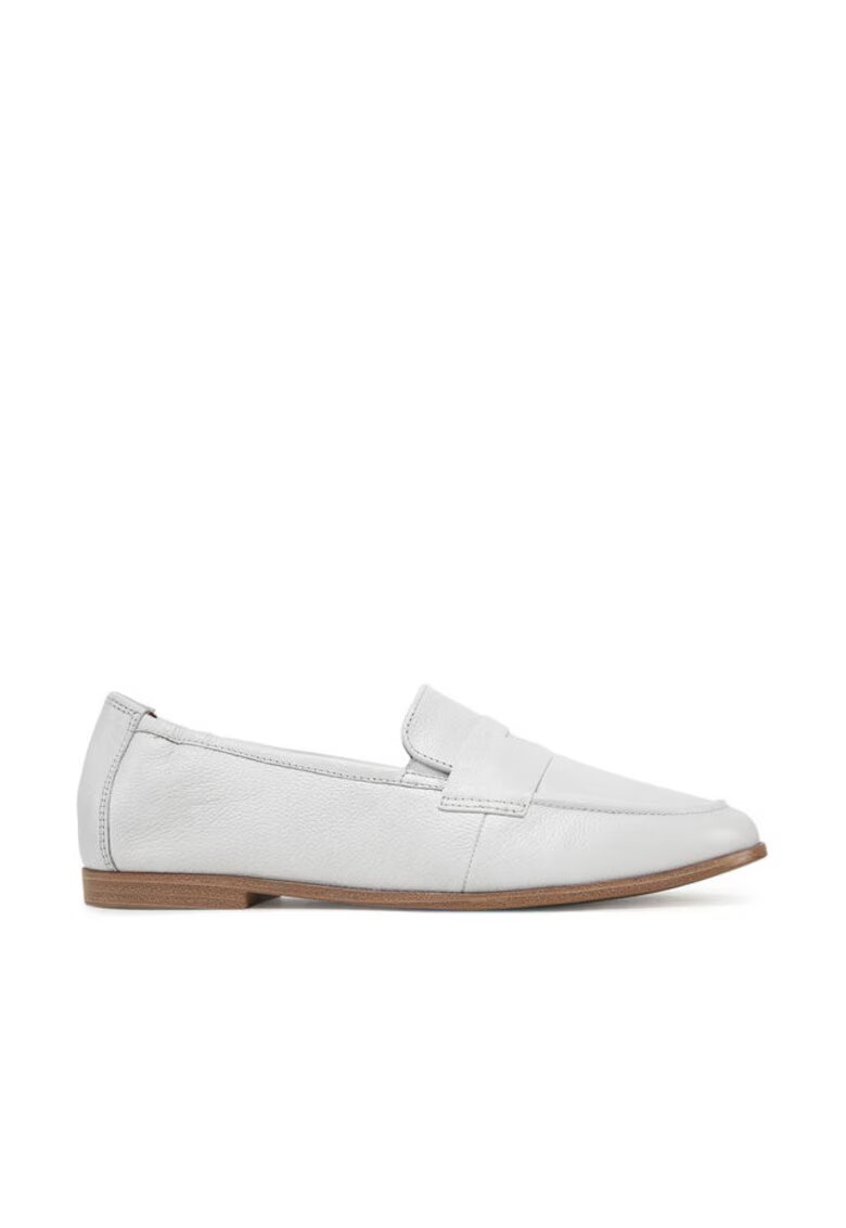Tamaris Mocasini dama 304653049 - Piele naturala - Alb - Alb