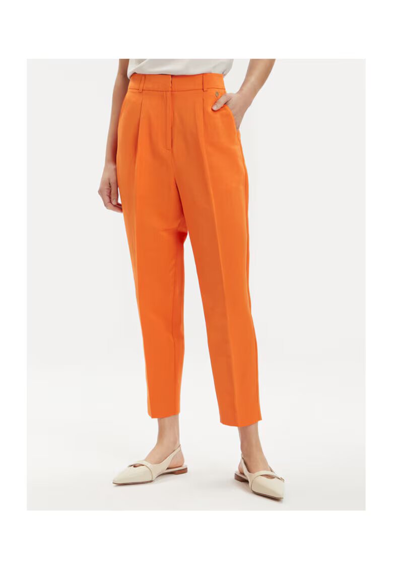 Tamaris Pantaloni dama - 303566029 - Bumbac/Poliester - Portocaliu - Portocaliu