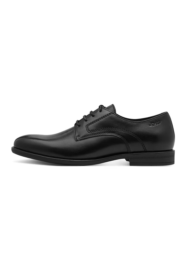 Tamaris Pantofi derby de piele - Negru