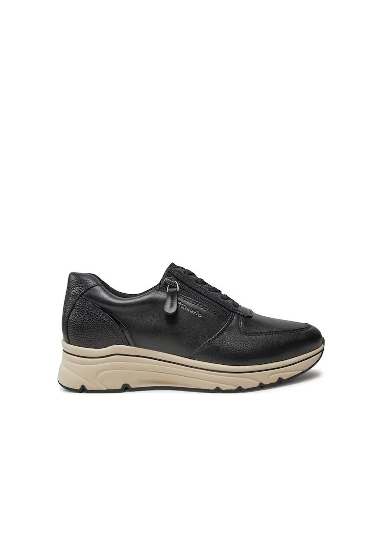 Tamaris Pantofi sport dama - Piele naturala - Negrudwqfwq