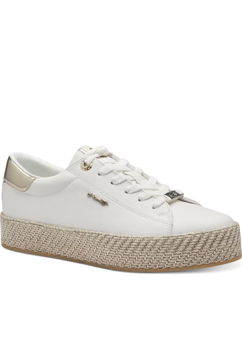 Tamaris Pantofi sport dama - Sintetic/Textil - Alb - Alb