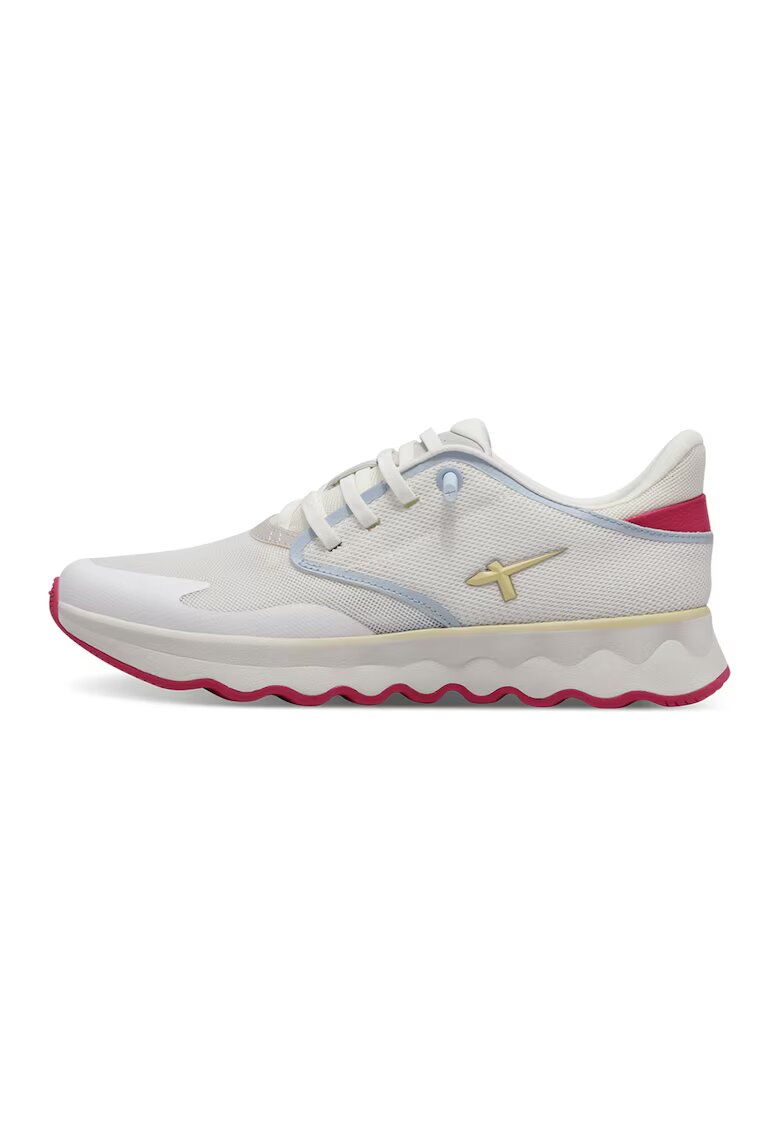 Tamaris Pantofi sport low-cut wedge - Alb