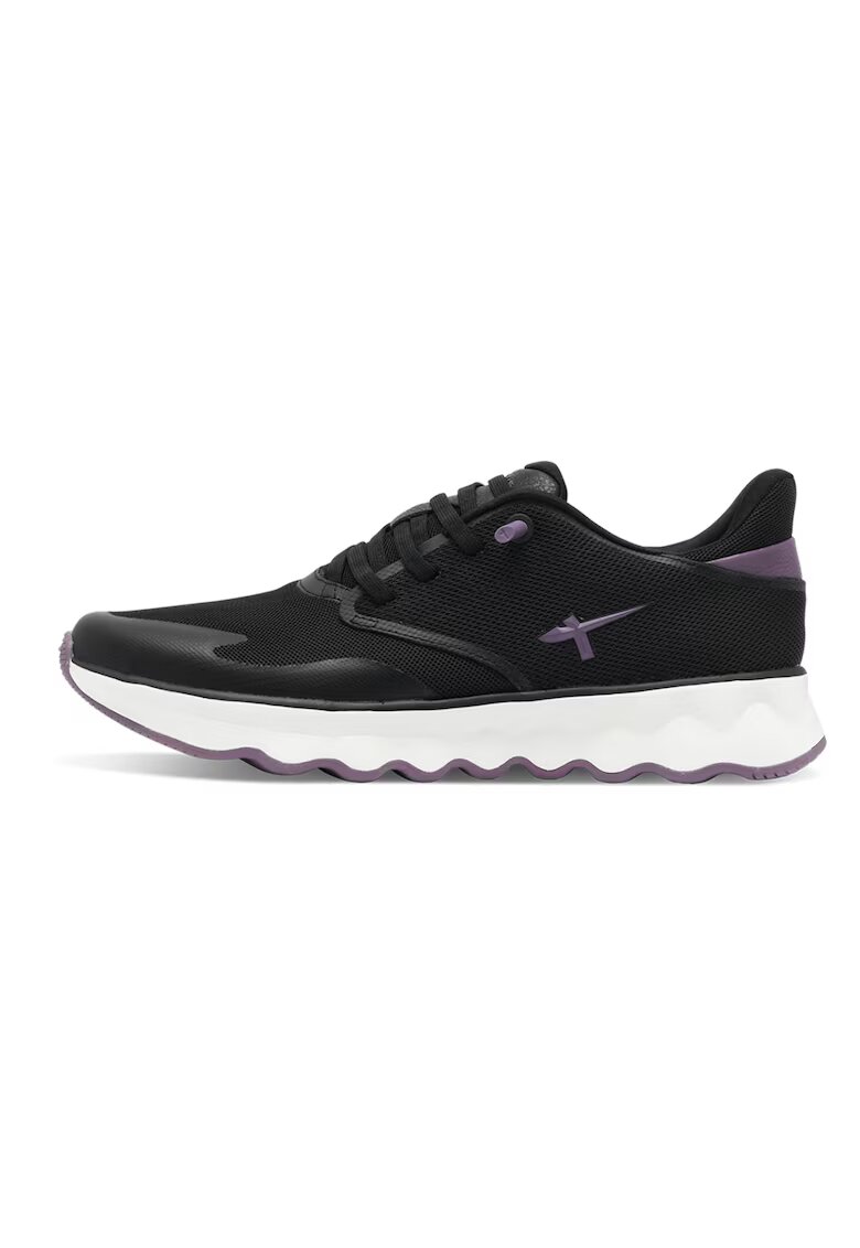 Tamaris Pantofi sport low-cut wedge - Negru