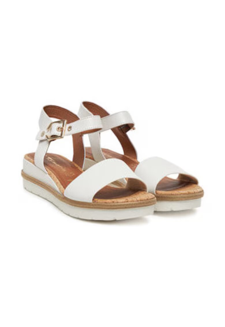 Tamaris Sandale de dama - 304922718 - piele naturala - alb