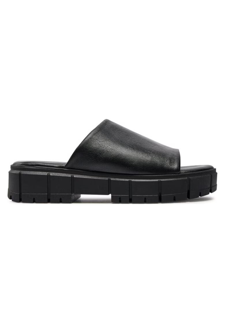Tamaris Slapi - papuci - saboti dama 303724801 - Piele naturala - Negru