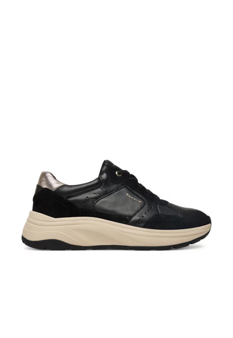 Tamaris Tenisi de dama - 305247452 - piele naturala - negru
