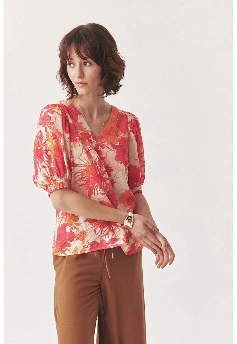 Tatuum Bluza cu imprimeu floral - Coral/Bej