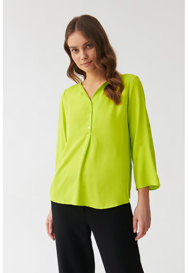 Tatuum Bluza vaporoasa cu maneci cazute - Verde lime