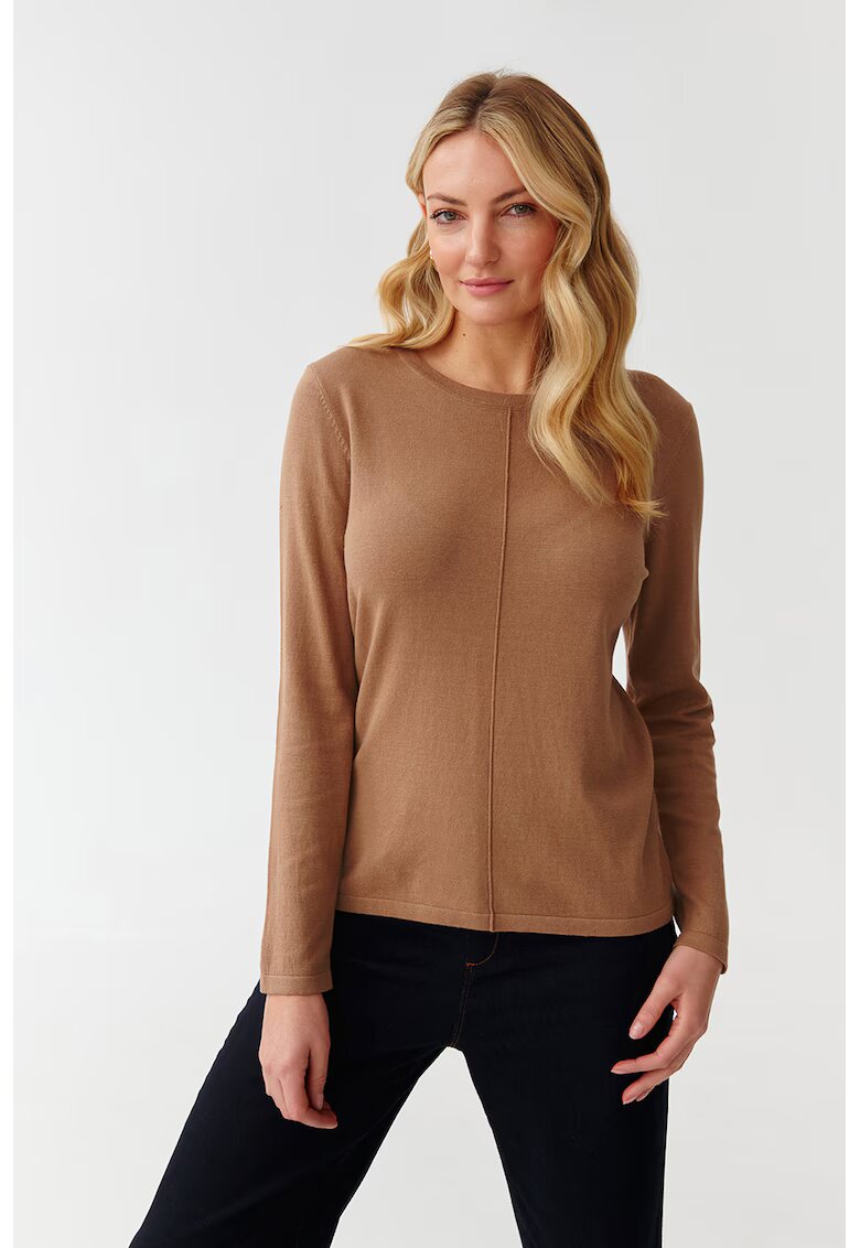 Tatuum Pulover cu decolteu rotund - Caramel
