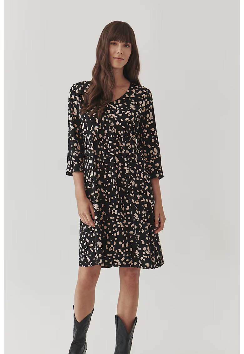 Tatuum Rochie cu model Nerto - Negru/Crem