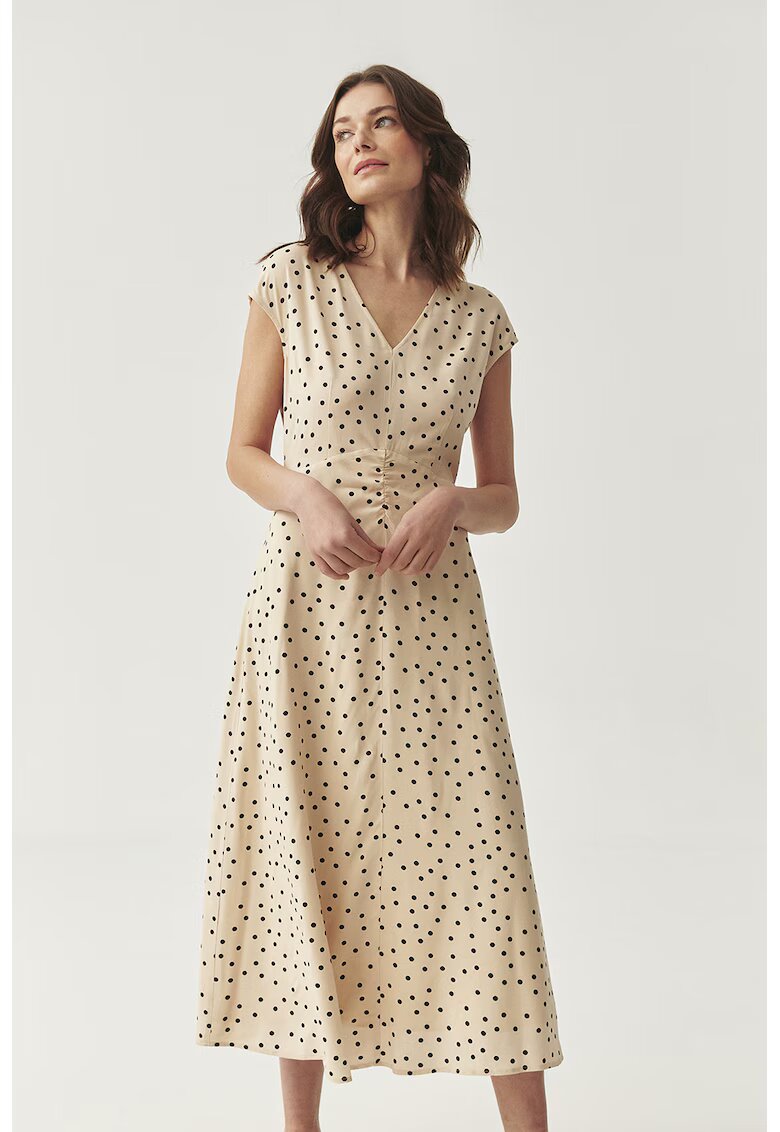 Tatuum Rochie midi cu croiala evazata - Negru/Bej