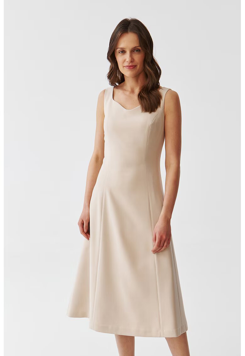 Tatuum Rochie midi evazata - Crem