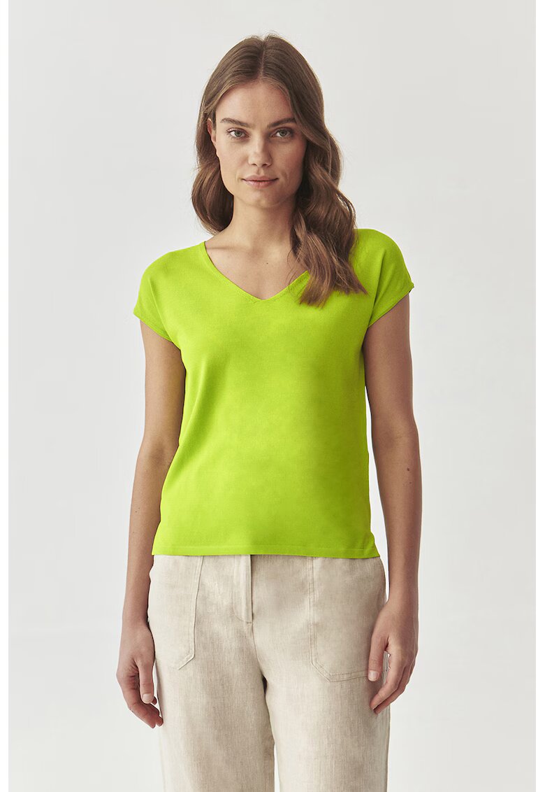 Tatuum Tricou cu decolteu in V Estere - Verde lime