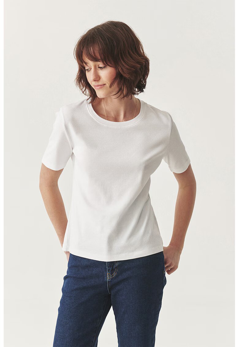Tatuum Tricou din bumbac cu decolteu rotund - Alb