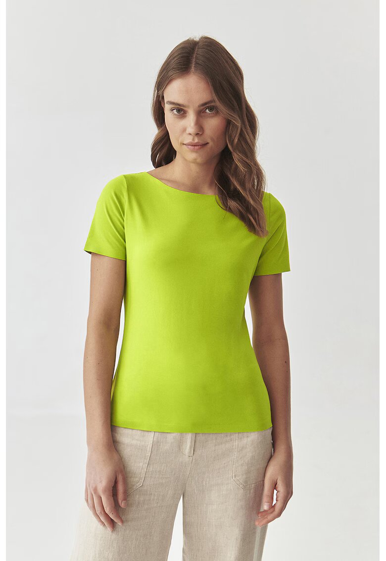 Tatuum Tricou uni din amestec de bumbac Mikaja - Verde lime