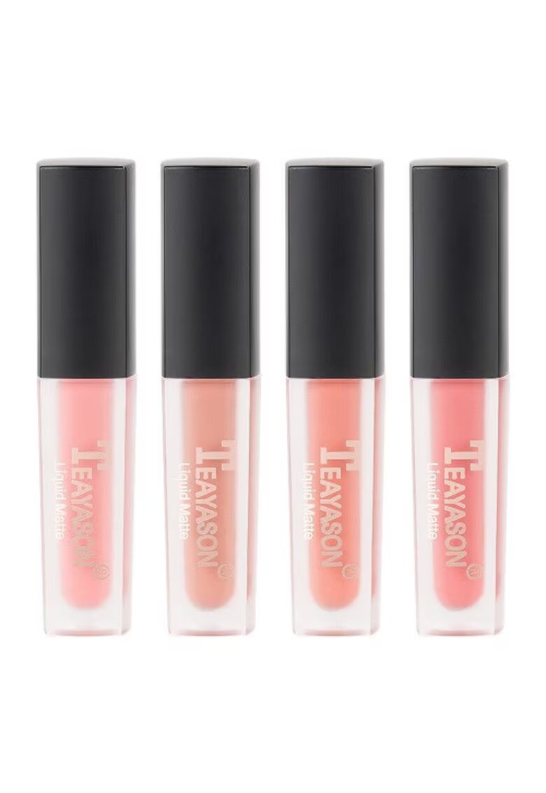 Teayason Set 4 Rujuri Lichide Mate - Matte - Baby Got Peachsazx - 00