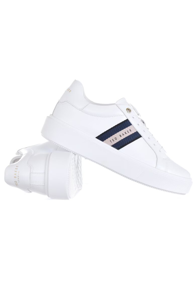 Ted Baker Tenisi dama - piele naturala/sintetic/textil - alb/bleumarin
