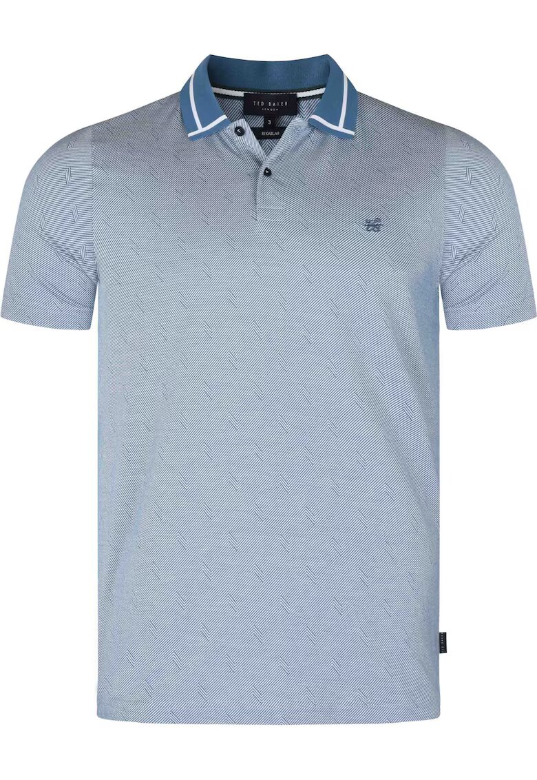Ted Baker Tricou barbati - 271172 Teal-Blue Ginald - albastru - 100% bumbac