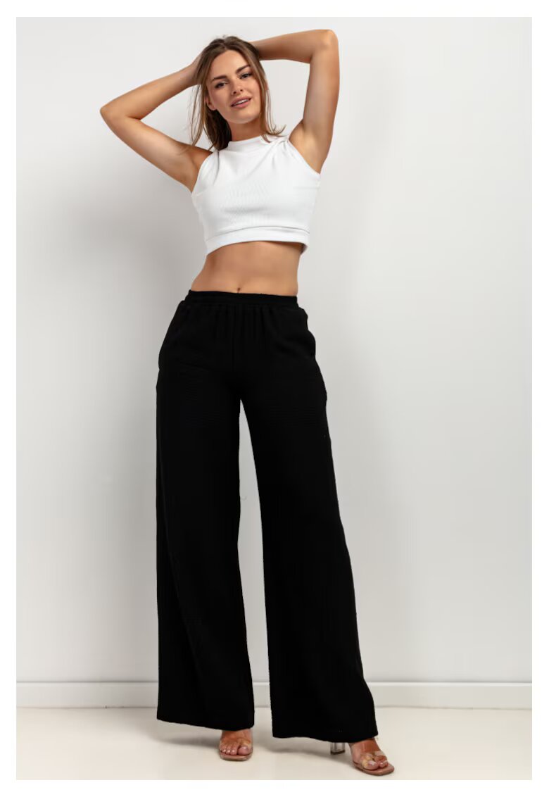 Tessita Pantaloni ampli cu talie elastica