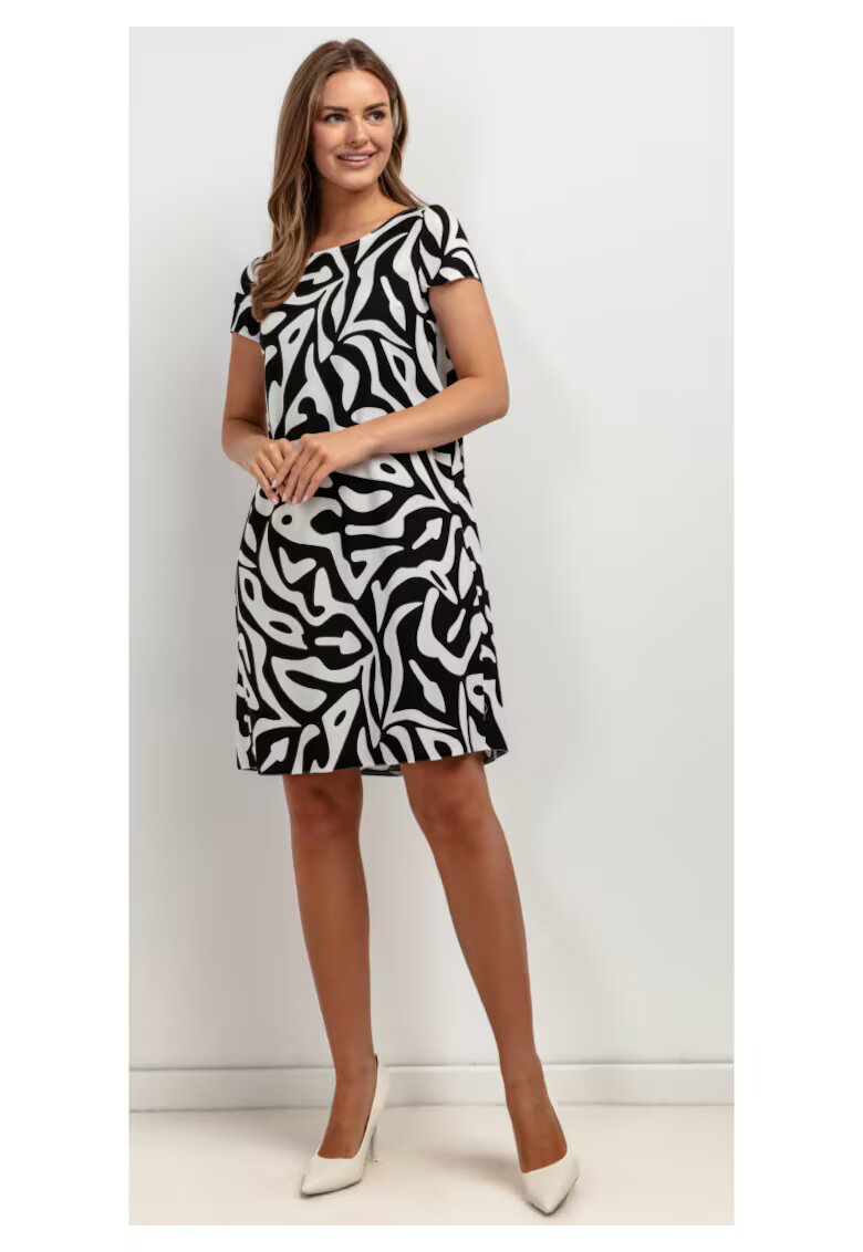 Tessita Rochie mini din amestec din in cu imprimeu