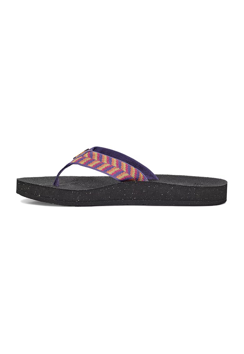 Teva Papuci flip-flop cu aspect texturat Reflip - Violet/Galben pal