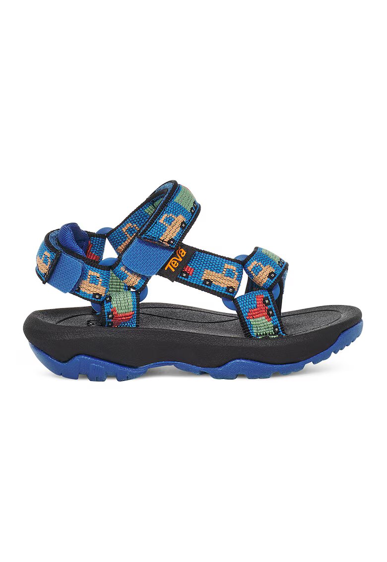 Teva Sandale cu inchidere velcro si model Hurricane - Verde/Albastru