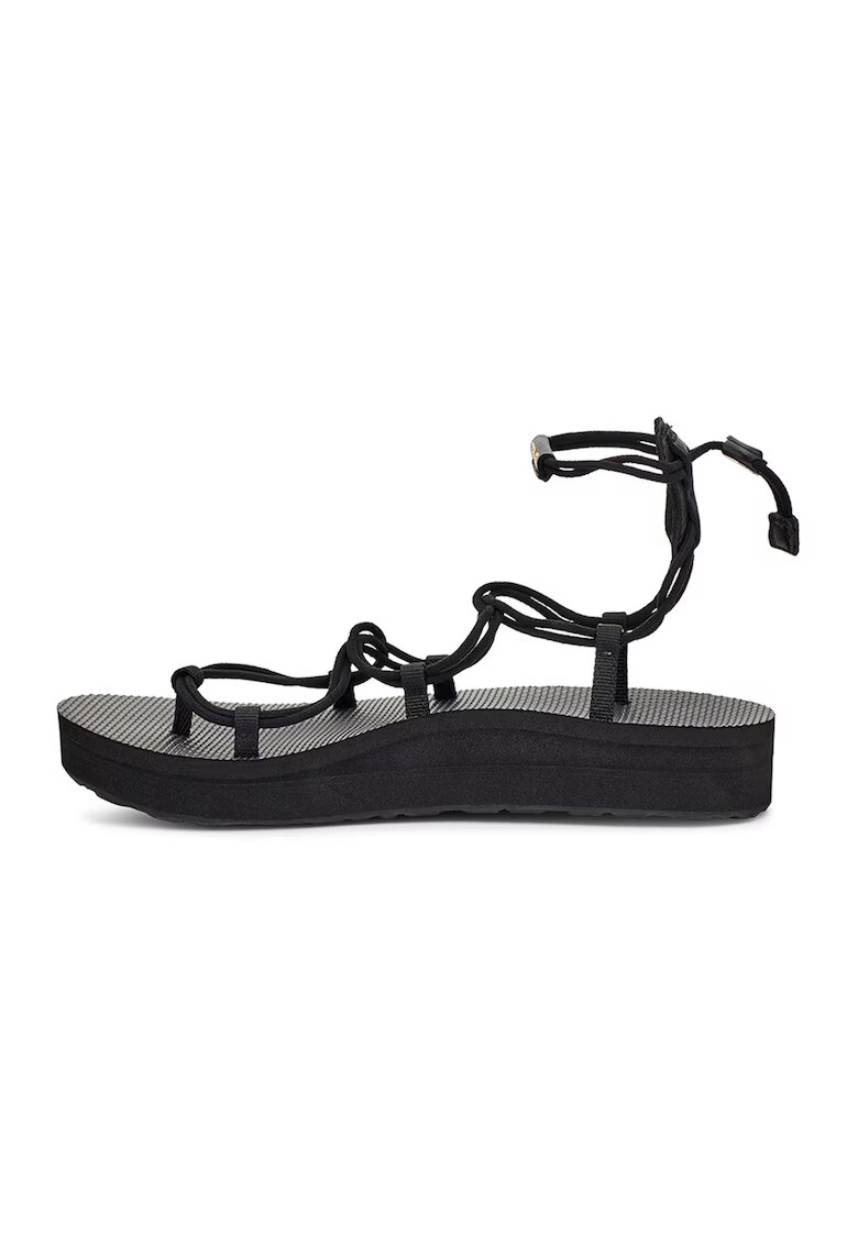 Teva Sandale de material textil cu velcro - insertii de piele si bareta separatoare Midform Infinity - Negru
