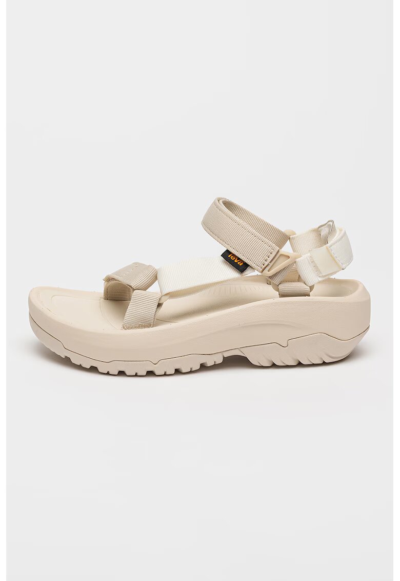 Teva Sandale masive cu velcro Hurricane - Negru/Galben sofran/Bej deschis