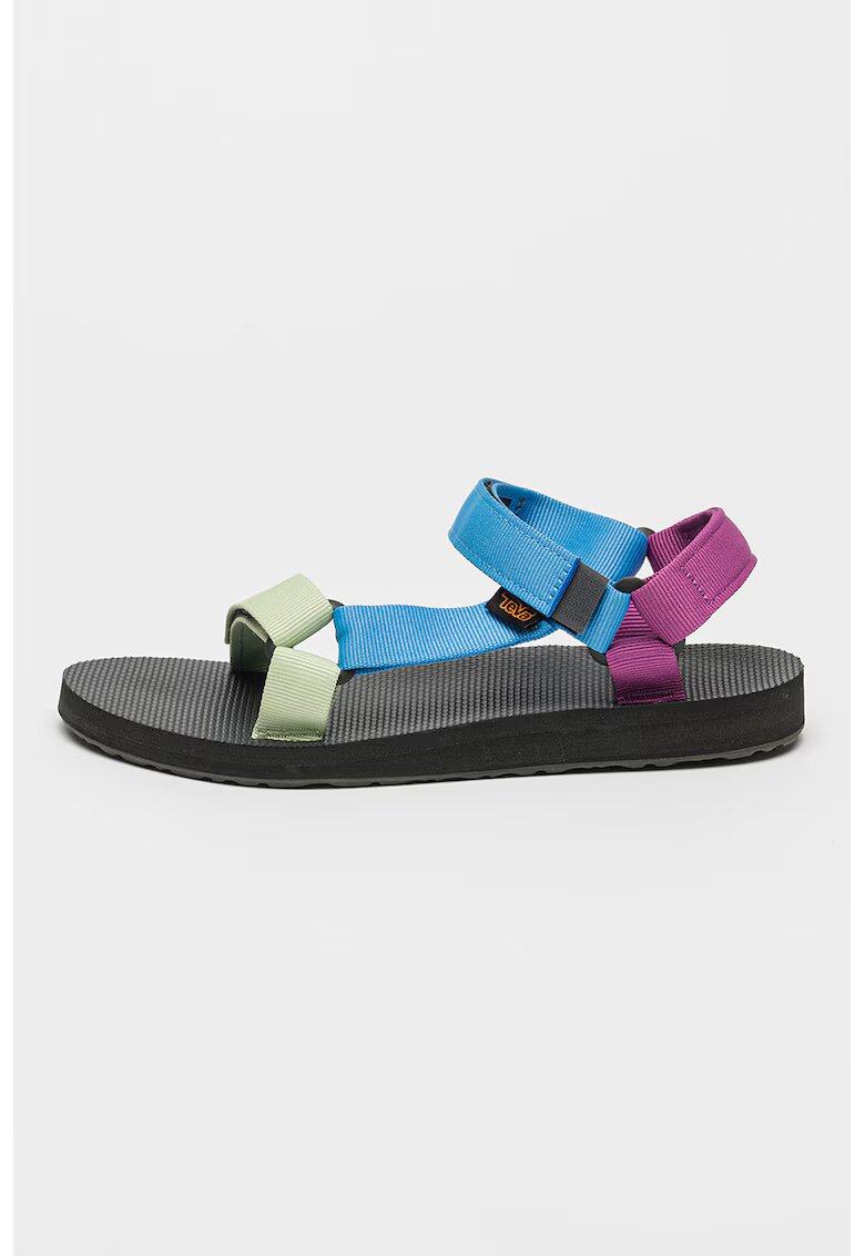 Teva Sandale wedge din material textil cu velcro Original Universal