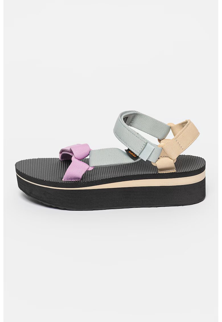Teva Sandale wedge din material textil cu velcro Universal